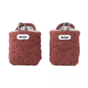 Lodger Slipper Folklore Fleece Pantufas para bebé, 6-12 meses, Rosewood