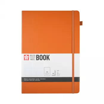 Sakura Caderno DIN A4 pautado, capa dura cor de âmbar, 160 páginas 94146605