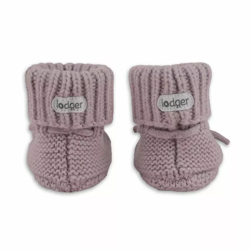 Lodger Slipper Merino Wool Sapatos para bebé, Rosé, 6-12 meses