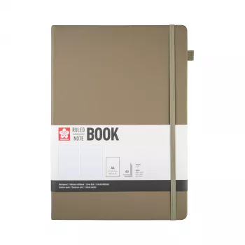 Caderno Sakura DIN A4 pautado, capa dura cinzento-escuro, 160 páginas, 1 unid. (94147005)