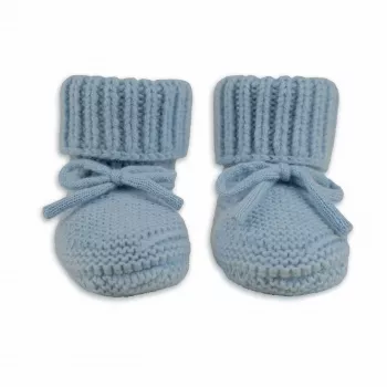 Sapatos Lodger Slipper de lã merino para bebé, Blue Fogg, 6-12 meses
