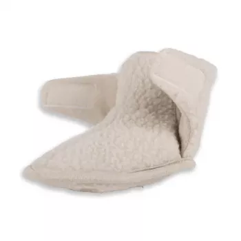 Sapatos Lodger Slipper Teddy para bebé, Birch, 6-12 meses, tamanho 19-20