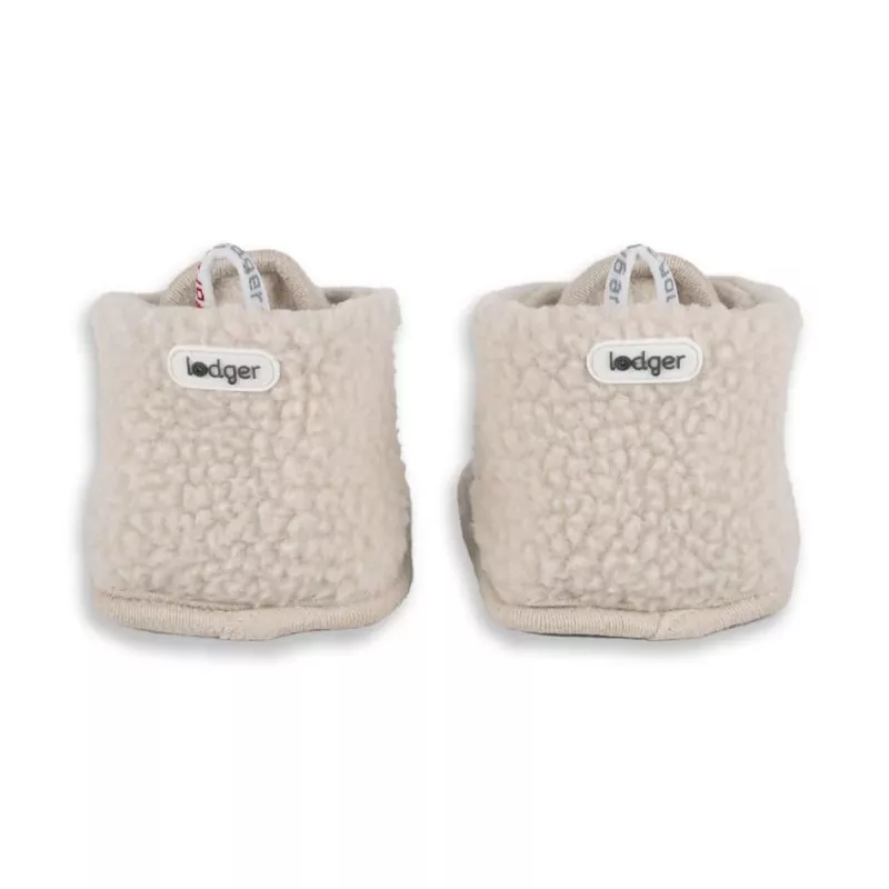 Sapatos Lodger Slipper Teddy para bebé, Birch, 6-12 meses, tamanho 19-20