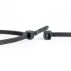 Abraçadeiras de plástico pretas estabilizadas aos UV WKK 530 x 9 mm, pack de 100 110299071
