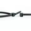 Abraçadeiras WKK 120196071 300 mm x 4,8 mm pretas, resistentes ao calor, estabilizadas aos UV, resistentes a óleo e solventes