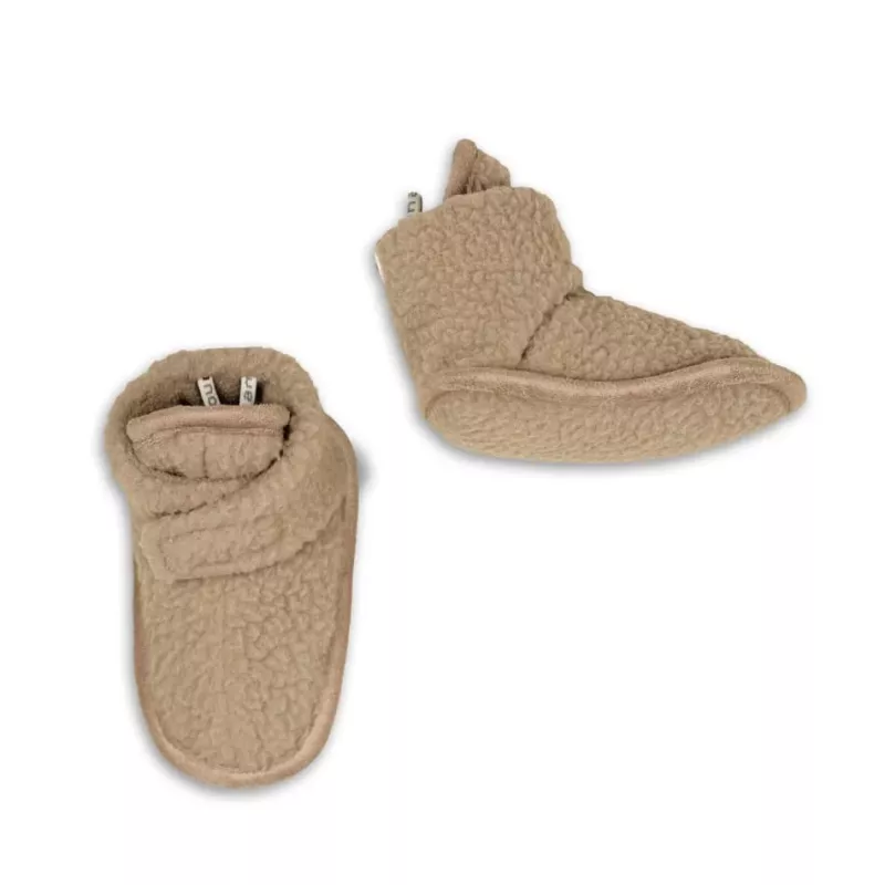 Pantufas para bebé Lodger Teddy bege 6-12 meses