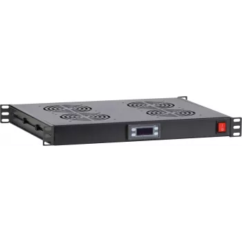 DS-IT Unidade de Ventilação 19 polegadas com 4 Ventiladores e Termostato (DS-FT1U4TM)