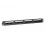 DS-IT Painel de Patch Panel de Rede CAT 6 UTP, 19 polegadas, 24 Portas DS-Patch6-24UTP
