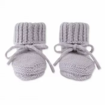 Lodger Slipper Merino Wool Botinhas de Bebé, Stone, 0-6 meses