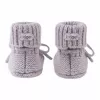 Lodger Slipper Merino Wool Botinhas de Bebé, Stone, 0-6 meses