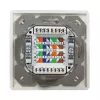 DSIT DC-Wall-In-STP6-I Tomada Dupla RJ45 Cat. 6 Blindada de Encastrar, Marfim