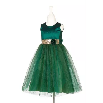 Souza! Luisa Vestido de Criança, Verde, 3-4 anos (98-104 cm)