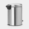 Brabantia NewIcon Balde de Pedal 5 Litros, Aço Mate