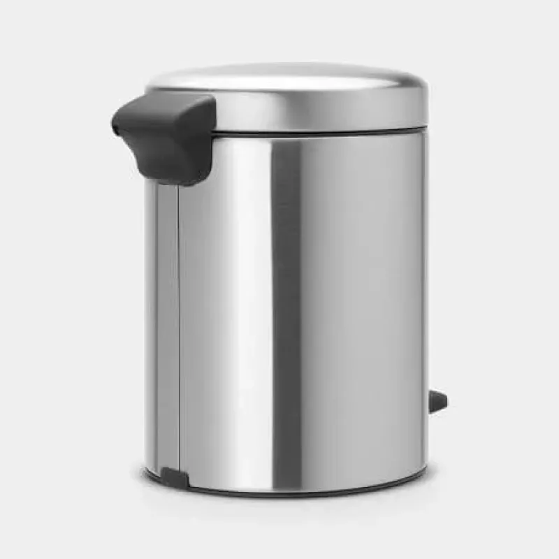 Brabantia NewIcon Balde de Pedal 5 Litros, Aço Mate