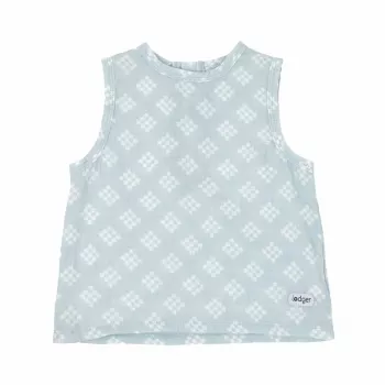 T-shirt de alças de bebé em musselina Lodger Tank Topper Tribe, Ice Flow, 68 cm
