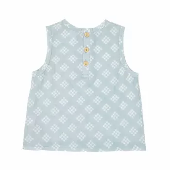 T-shirt de alças de bebé em musselina Lodger Tank Topper Tribe, Ice Flow, 68 cm