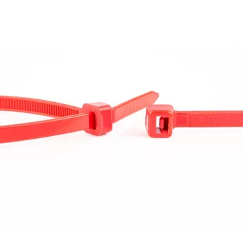 Abraçadeiras de nylon vermelhas WKK 100 x 2,5 mm, pack de 100 11032271