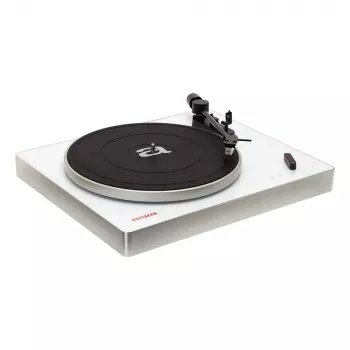 Gira-discos de acionamento por correia AIWA APX-680BT/WT com Bluetooth, gravação USB e conectividade PC - preto