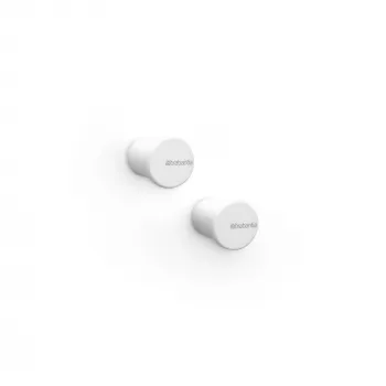 Brabantia MindSet gancho para toalhas, conjunto de 2, Mineral Fresh White