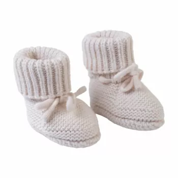 Pantufas Lodger Slipper Folklore para bebé em lã merino, bétula, 0-6 meses