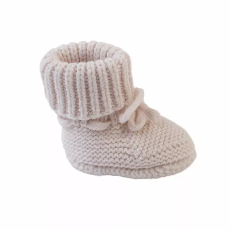 Pantufas Lodger Slipper Folklore para bebé em lã merino, bétula, 0-6 meses