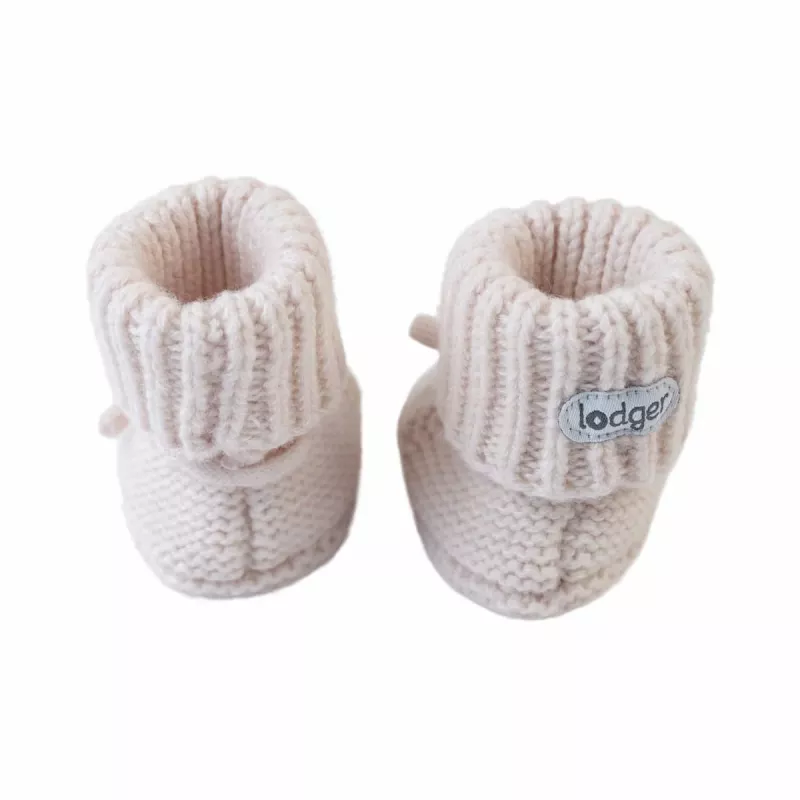 Pantufas Lodger Slipper Folklore para bebé em lã merino, bétula, 0-6 meses