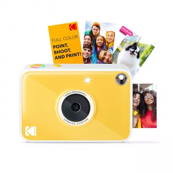 Câmara instantânea digital Kodak RODOMATICPYL com impressão ZINK Zero Ink, 10MP, ecrã LCD de 3,5 polegadas, Bluetooth, USB-C, MicroSD