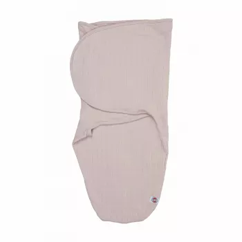 Manta de pano Lodger Bundler Solid em algodão para bebé, powder