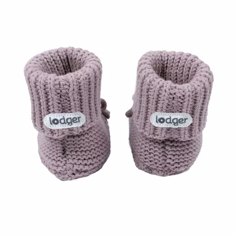Sapatos para bebé Lodger Slipper Knit, rosé, 0-6 meses