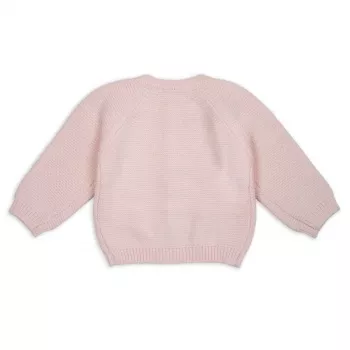 Casaco de malha Lodger Topper em merino para bebé, castanho-claro, tamanho 62
