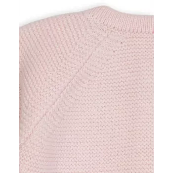 Casaco de malha Lodger Topper em merino para bebé, castanho-claro, tamanho 62