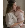 Casaco de malha Lodger Topper em merino para bebé, castanho-claro, tamanho 62