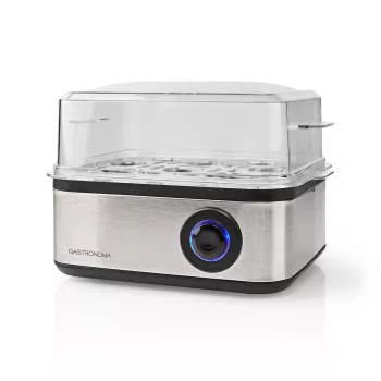 Cozedor de ovos Gastronoma 500W, 8 ovos, preto/prateado