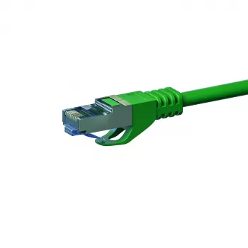 Cabo de rede Ethernet DSIT CAT 6a S/FTP LSZH, 0,5 m, verde DC-6A3-005