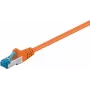 Cabo de rede DSIT CAT 6a LSOH - S/FTP - 1,5 m - laranja (DC-6A6-015)