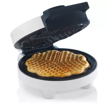 Máquina de waffles em forma de coração Trebs 13100 1000W branca