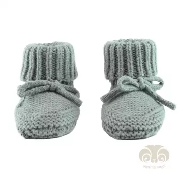 Pantufas Lodger Slipper Folklore para bebé em lã merino, seda, 0-6 meses
