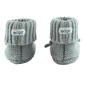 Pantufas Lodger Slipper Folklore para bebé em lã merino, seda, 0-6 meses