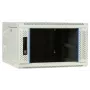 Armário de servidor de parede DSIT 6U com porta de vidro, branco, 600x600x368 mm DS6606W-DOUBLE