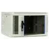 Armário de servidor de parede DSIT 6U com porta de vidro, branco, 600x600x368 mm DS6606W-DOUBLE