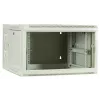 Armário de servidor de parede DSIT 6U com porta de vidro, branco, 600x600x368 mm DS6606W-DOUBLE