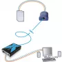 Conjunto extensor KVM Adder AdderLink X100 VGA USB Audio sobre CATx até 100m (X100A-USB/P-IEC)