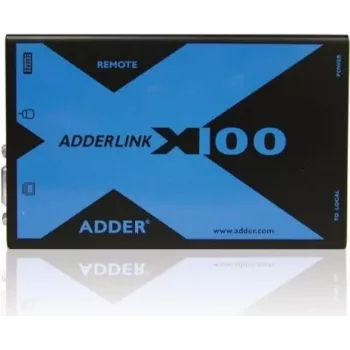 Conjunto extensor KVM Adder AdderLink X100 VGA USB Audio sobre CATx até 100m (X100A-USB/P-IEC)