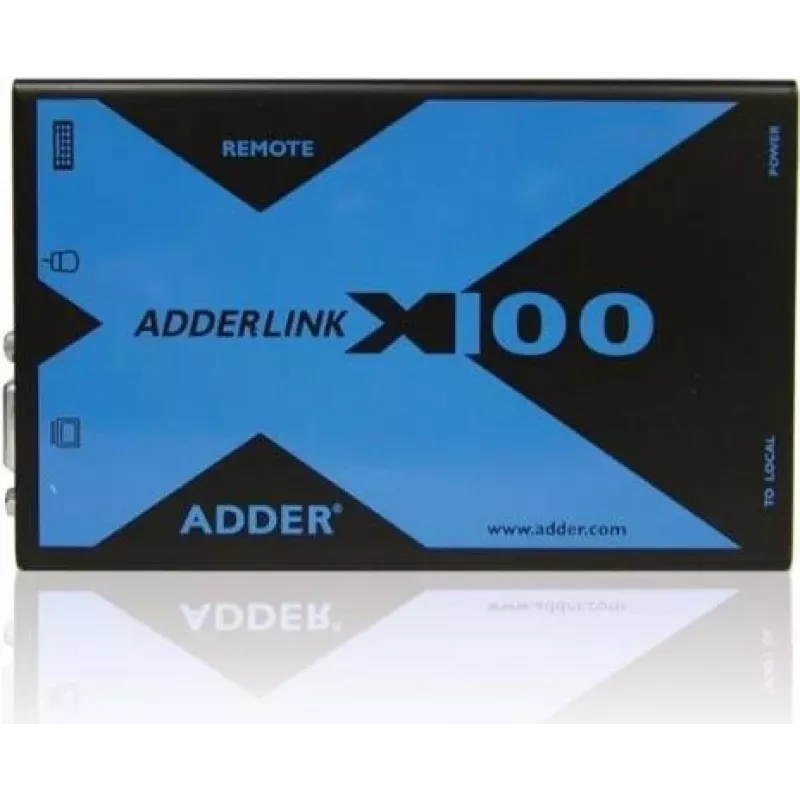 Conjunto extensor KVM Adder AdderLink X100 VGA USB Audio sobre CATx até 100m (X100A-USB/P-IEC)