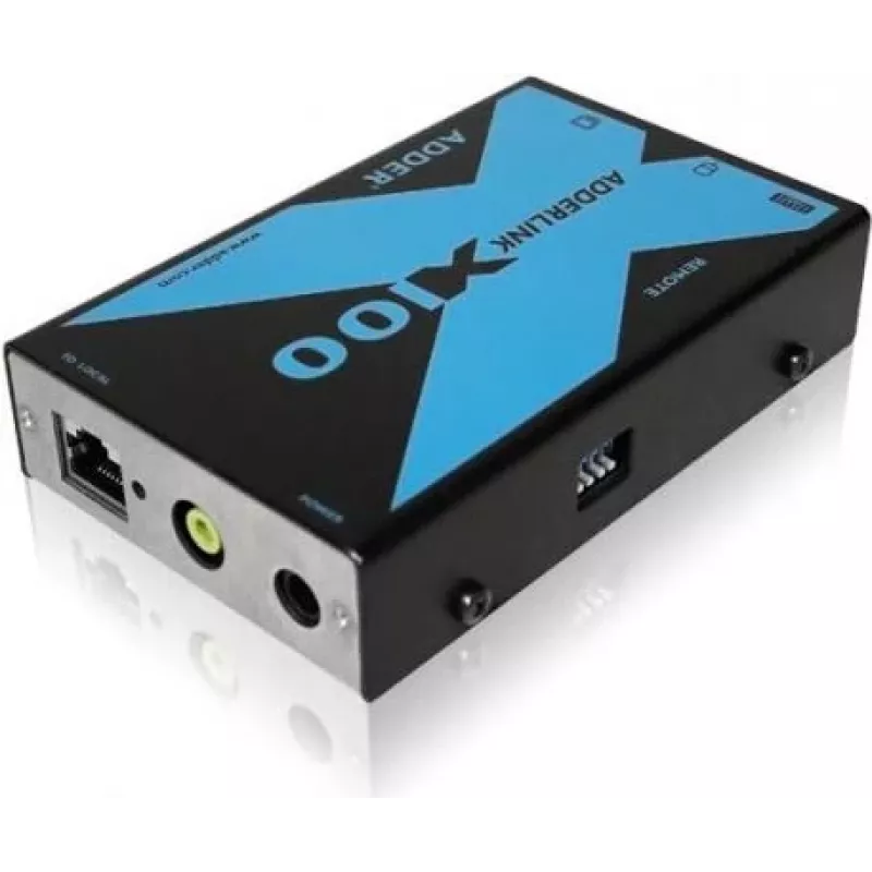Conjunto extensor KVM Adder AdderLink X100 VGA USB Audio sobre CATx até 100m (X100A-USB/P-IEC)