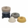 Torre de empilhar em silicone BABY'S ONLY Rakete, tons de terra, 0+ meses