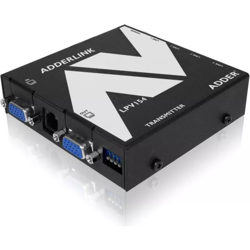 Transmissor extensor AV ADDER LPV154T – VGA e áudio sobre CATx, 300 m, preto ALPV154T-IEC