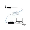 Recetor extensor KVM ADDER ALIF1002R-IEC - Dual DVI-D, USB 2.0, áudio, Gigabit Ethernet, preto