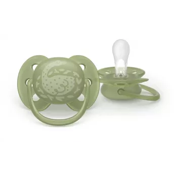 Chupeta Philips Avent Ultra Soft neutra, 18M+, pack de 2