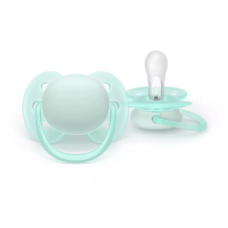 Chupeta Philips Avent Ultra Soft neutra, 0-6 meses, pack de 2